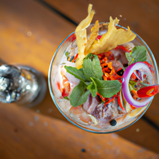 Ryzí peruánská ceviche