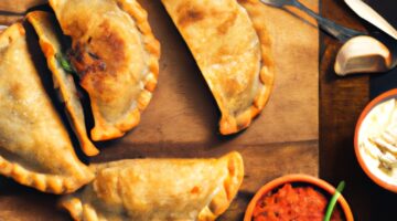 Empanadas de carne argentinského typu