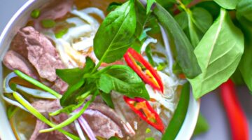 Pho bo – vietnamská polévka s hovězím masem