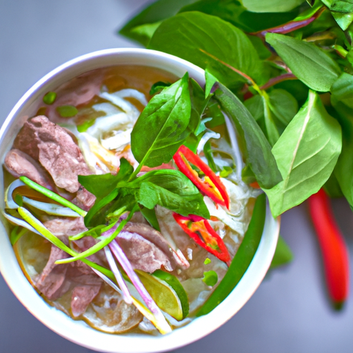 Pho bo – vietnamská polévka s hovězím masem