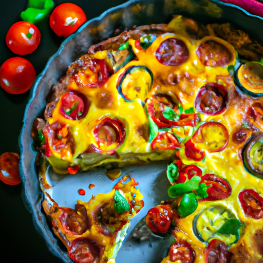 Kuřecí ratatouille s bylinkovým quiche