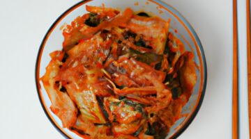 Korejské kimchi.