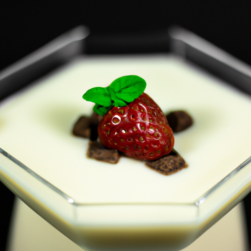 Italská panna cotta s ovocem.