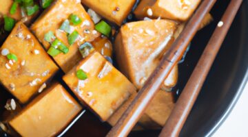 Miso polévka s tofu a vodorovným