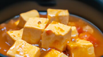 Miso polévka s tofu a ředkvičkami.