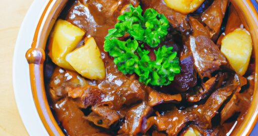 Vepřová guľáš Bourguignonne