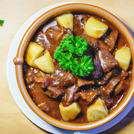 Vepřová guľáš Bourguignonne