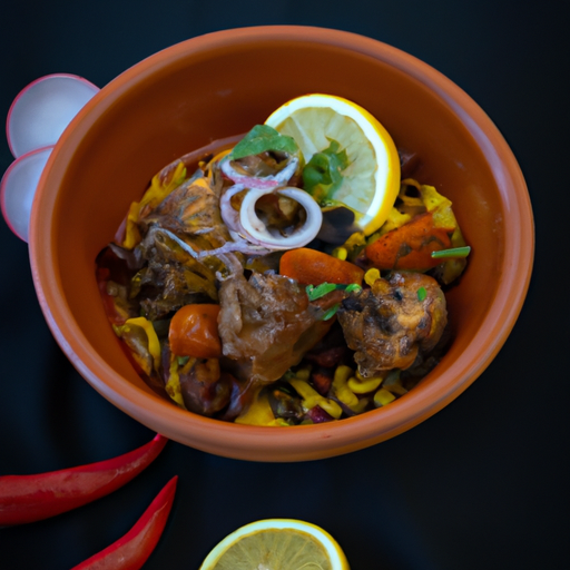 Marocká tajine s kuřecím masem