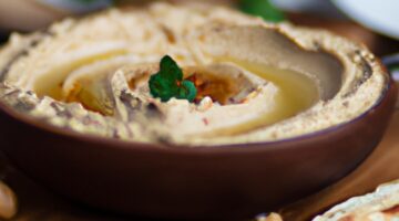 Hummus s pita chlebem