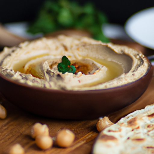 Hummus s pita chlebem