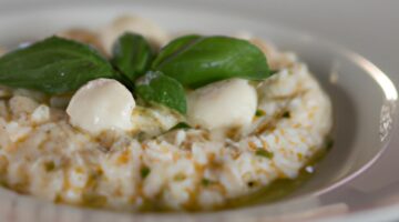 Risotto s mozzarellou a rajčaty