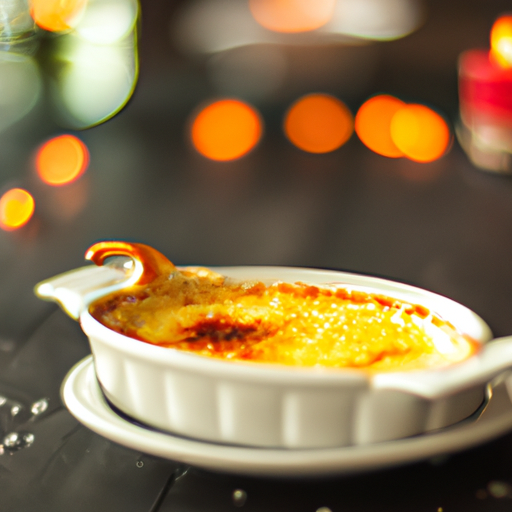 Crème brûlée s jahodami