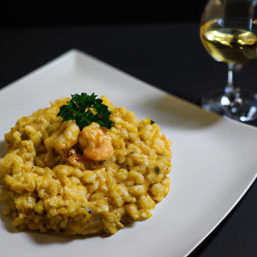 Risotto se šafránem a hříbky