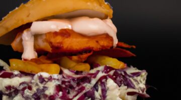 Krůtí burger s coleslaw