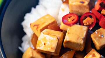 Kung pao tofu s rýží