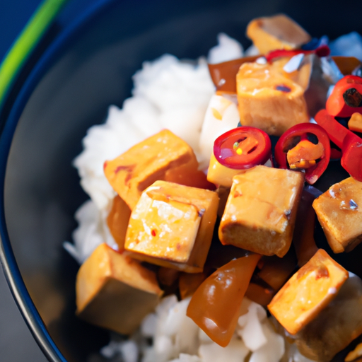 Kung pao tofu s rýží