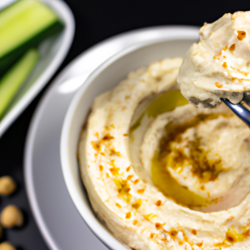 Hummus s pikantními sezamovými krůtky