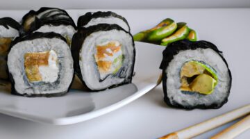 Sushirolky s lososem a avokádem