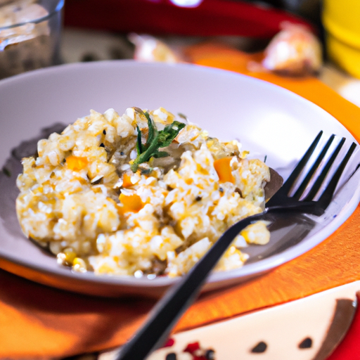 Risotto s houbami a parmezánem