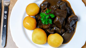 Boeuf bourguignon s hovězím masem