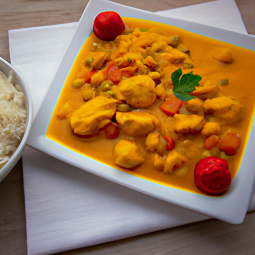 Moqueca de peixe s rýží.