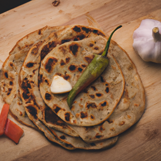 Masala kuřecí paratha placky