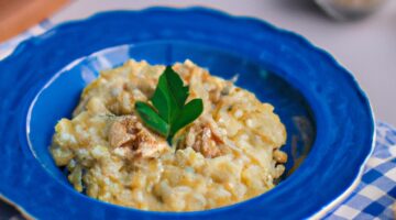 Risotto s hříbkami a parmezánem