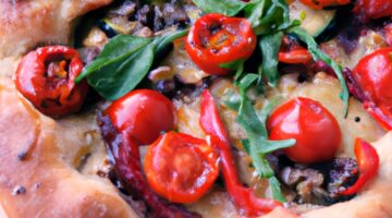 Veganská pizza s nivou a špenátem