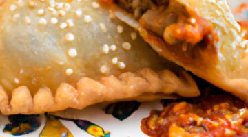 Empanadas con carne ajiaco.