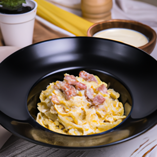 Italská těstovinová specialita Carbonara