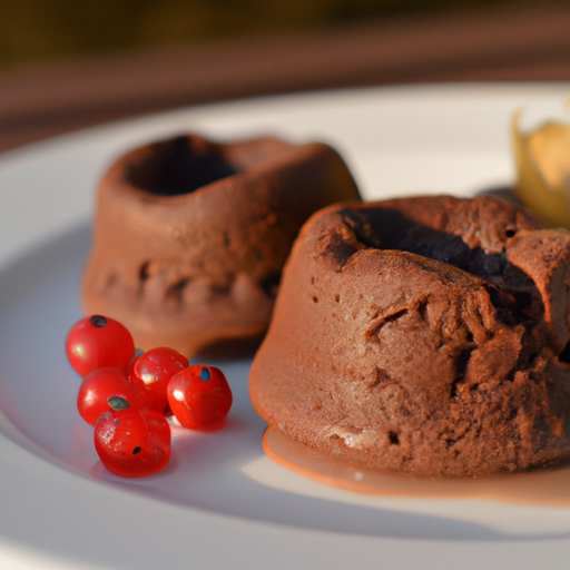 Fondant de chocolat s lesním ovocem