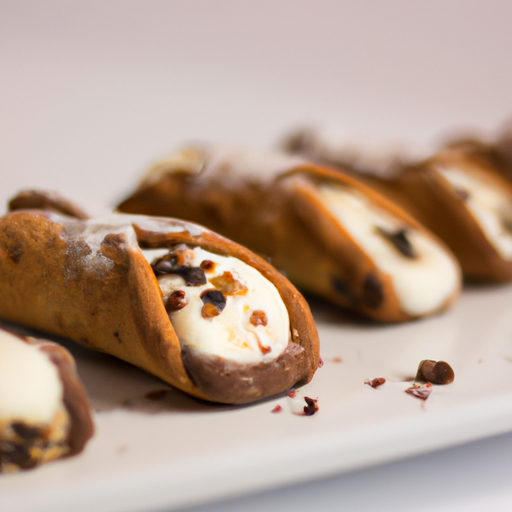 Cannoli s ricottou a čokoládou.