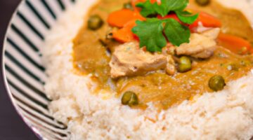 Recept na kuřecí korma s rýží