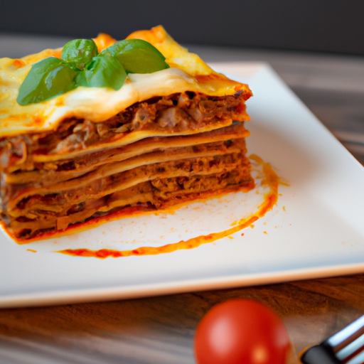 Lasagne bolognese se špenátem