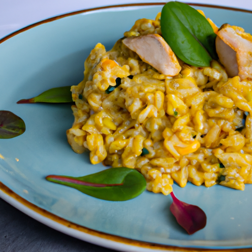 Risotto s houbami a rukolou