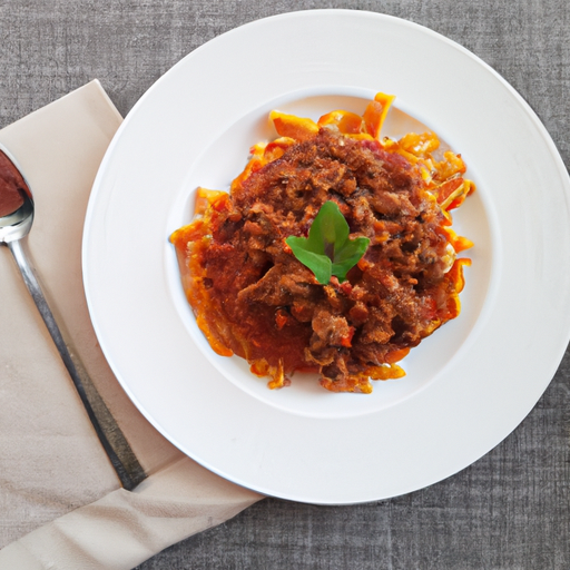 Ragu alla Bolognese bezvaječná těstovina