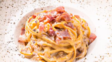 Italská špagety carbonara s pancettou