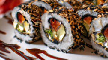 Sushi rolky s lososem a avokádem