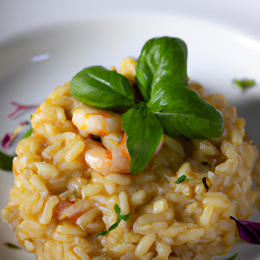 Risotto s houbami a sýrem.