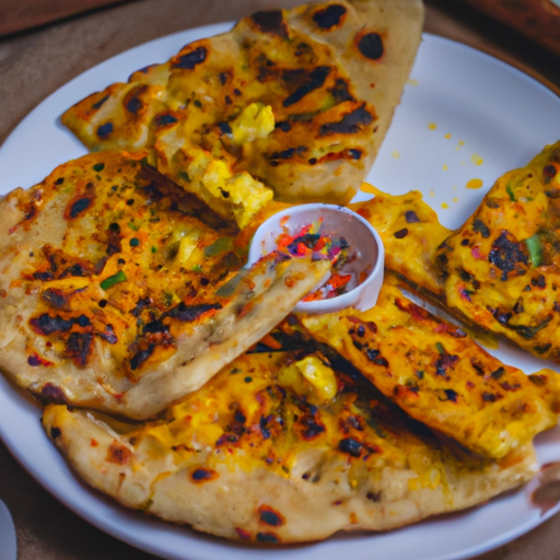 Masala paneer naan placky