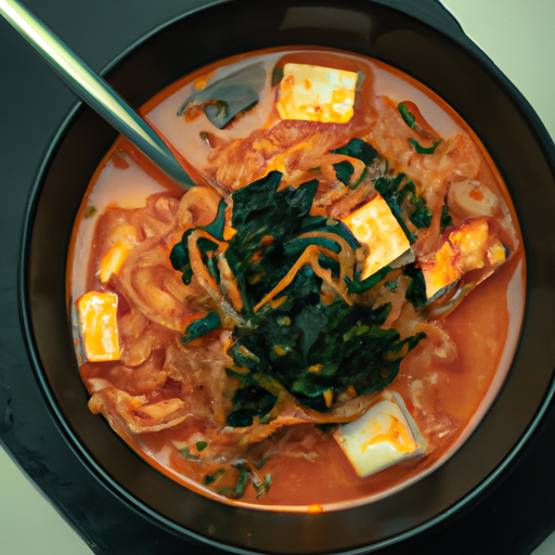 Kimchi jjigae.