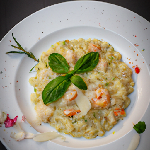 Risotto s houbami a parmským šunkou