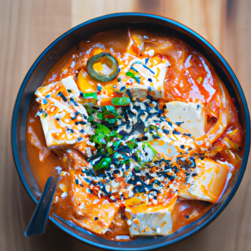 Kimchi jigae s tofu.