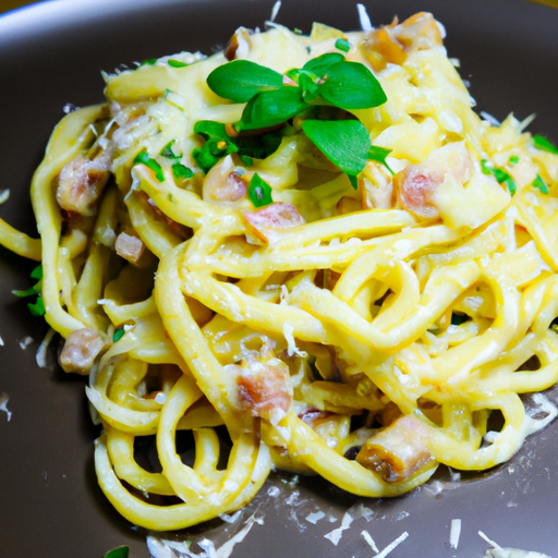 Pasta Carbonara s pancettou a vejcem