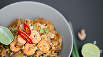 Hovězí pad thai se zeleninou