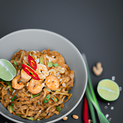 Hovězí pad thai se zeleninou