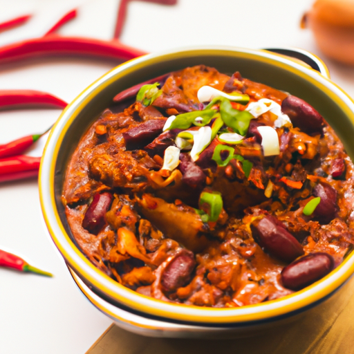 Rajma masala s jehněčím a chilli.