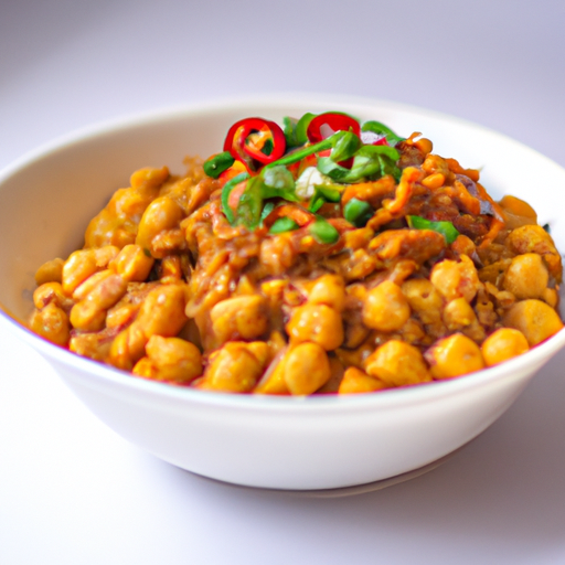 Chana masala s rýží a naanemdali.