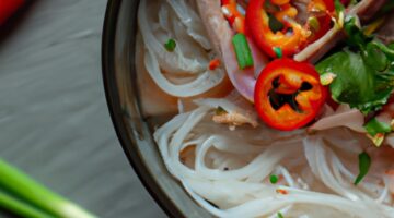 Pho bo – Vietnamská nudlová polévka.