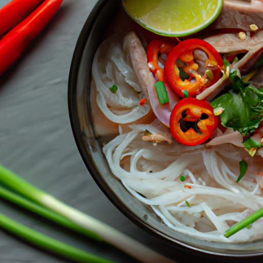 Pho bo – Vietnamská nudlová polévka.